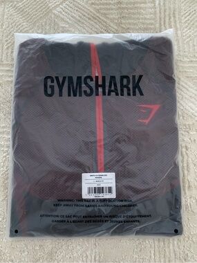 Gymshark Onyx 5.0 Seamless Hoodie Black/Carmine Red Men's LARGE NEW Muscle Fit